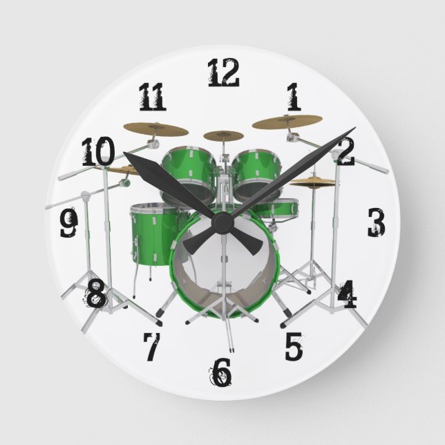 Drum Kit: Wall Clock (Front)