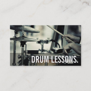 Drum lessons business cards