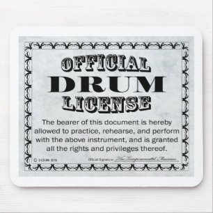 Drum License Mouse Mat