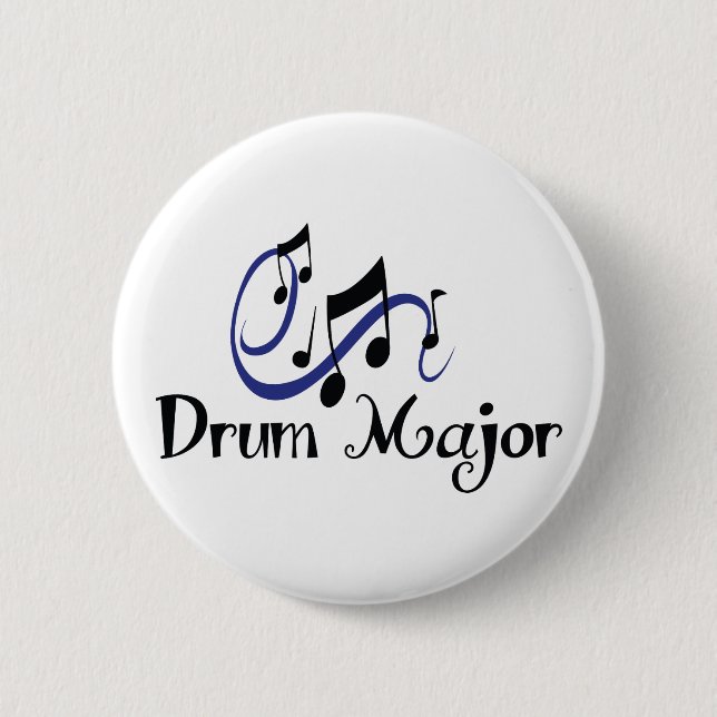 Drum Major 6 Cm Round Badge (Front)