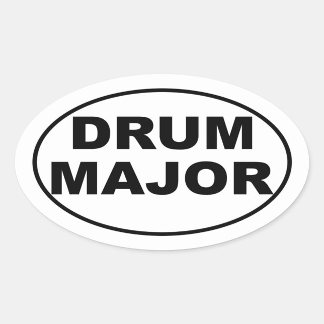 Drum Major Bumper Sticker (Front)