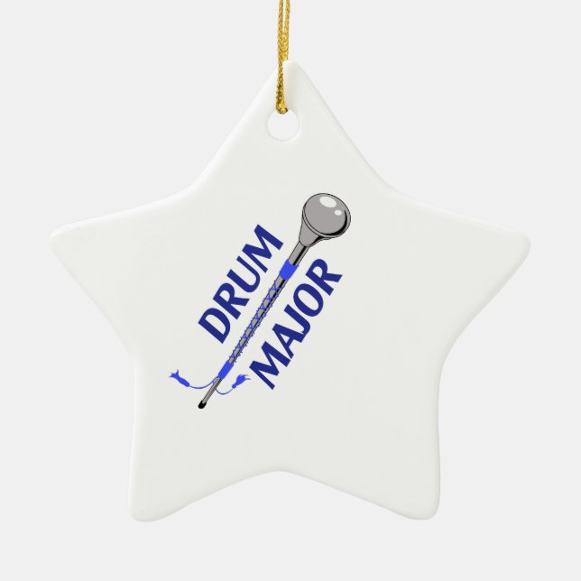 DRUM MAJOR CERAMIC TREE DECORATION (Front)