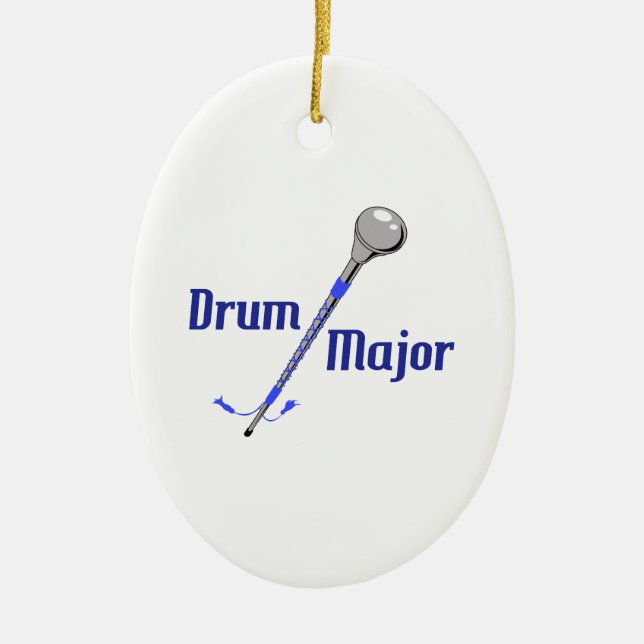 DRUM MAJOR CERAMIC TREE DECORATION (Front)