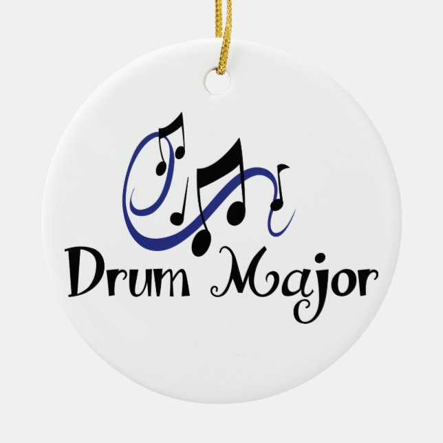 Drum Major Ceramic Tree Decoration (Front)