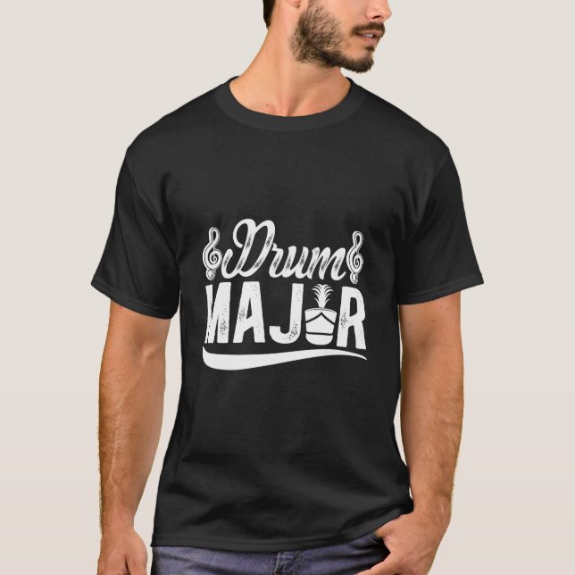 Drum Major Marching Band Best Drum Major T-Shirt (Front)