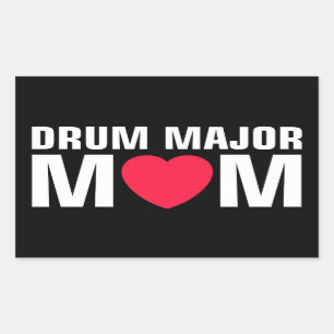Drum Major Mum - Marching Band Rectangular Sticker
