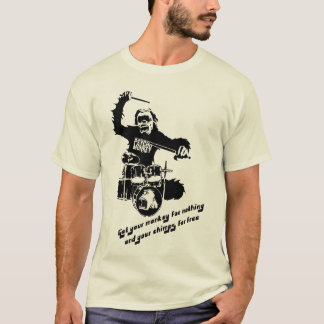 drum monkey psychomonkey T-Shirt