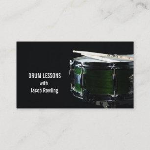 Drum, Music, Lessons Business Card