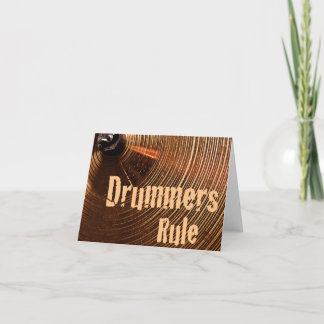 Drum or Drummer Greeting Card or Note Card