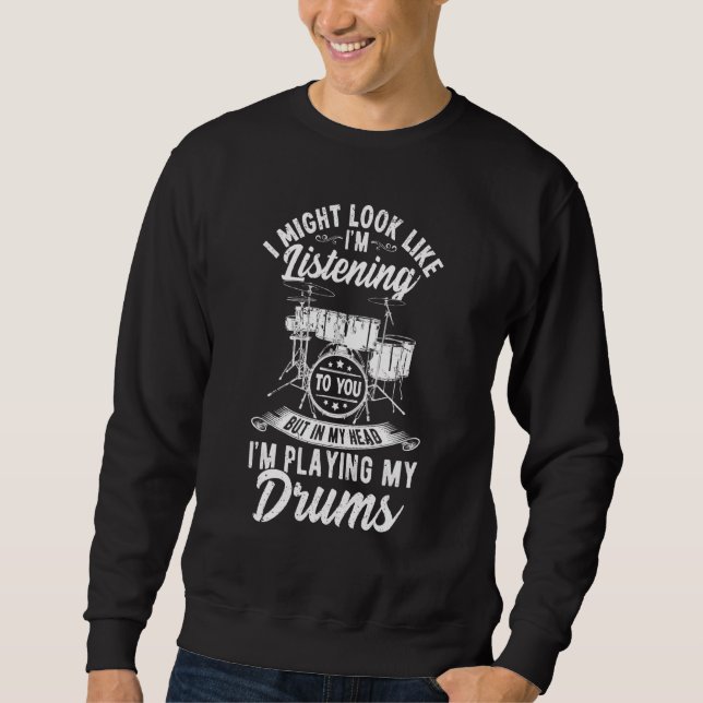 Drum Player Percussion   Drummer Tees Men Women (Front)