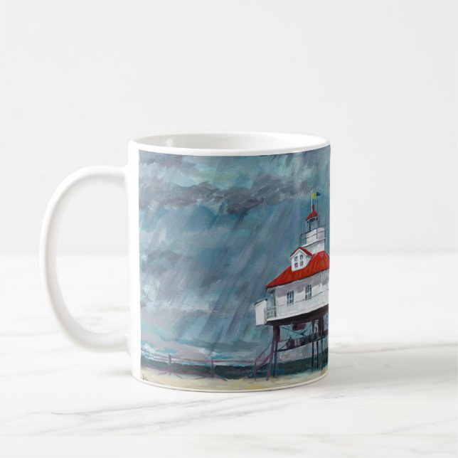 Drum Point Lighthouse Coffee Mug (Left)