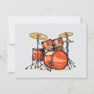 Drum postcard