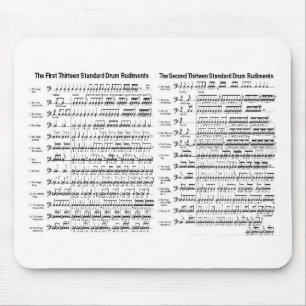 Drum Rudiments Mouse Mat