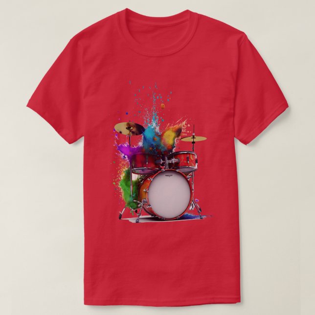 Drum Set 1 T-Shirt (Design Front)