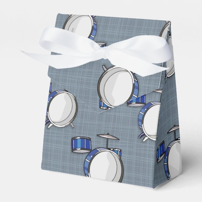 Drum Set; Blue Favour Box (Front Side)