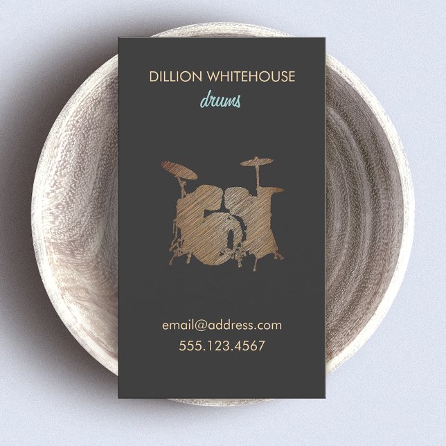 Drum Set  Business Card (Creator Uploaded)