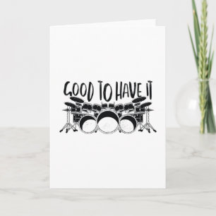 Drum set card