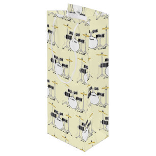Drum Set Drummer Band Teacher Musician Wine Gift Bag