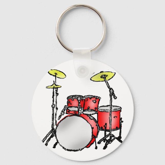 Drum Set Key Ring (Front)