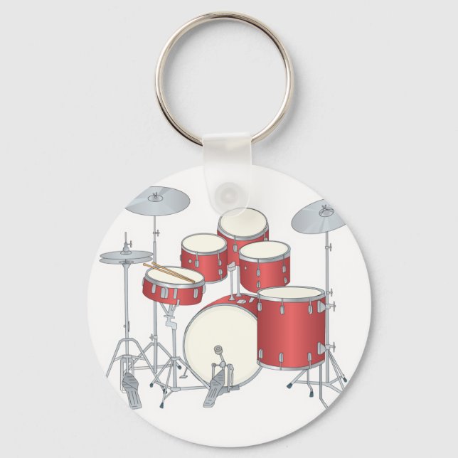 drum set key ring (Front)