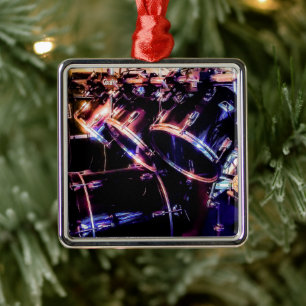 Drum Set Metal Tree Decoration
