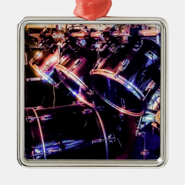 Drum Set Metal Tree Decoration (Front)