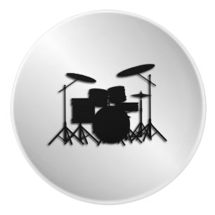 Drum Set Music Design Ceramic Knob