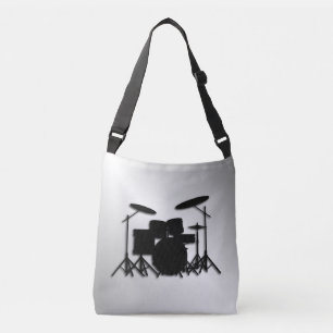 Drum Set Music Design Crossbody Bag