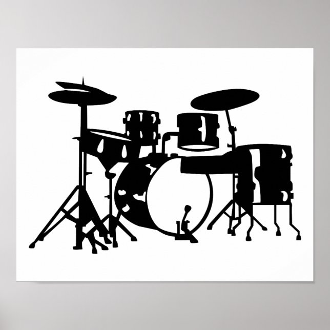 Drum set percussion poster (Front)