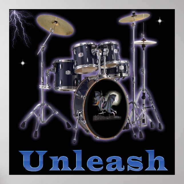 Drum set posters art (Front)