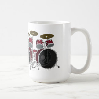 Drum Set (red) - Double Kick - Coffee Mug