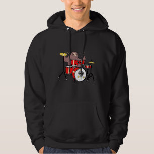 Drum Set Sloth Hoodie