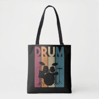 Drum Set Vintage Rock Music Retro Drummer
