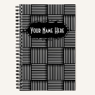 Drum Stick Crosshatch Notebook