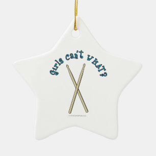 Drum Sticks Ceramic Tree Decoration
