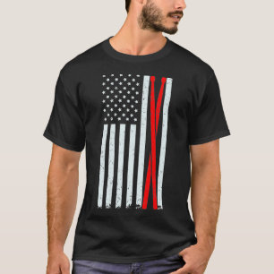 Drum Sticks  with Vintage American Flag for T-Shirt