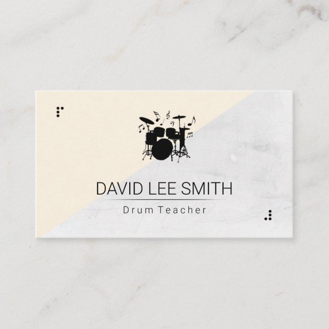 Drum Teacher Business Card (Front)