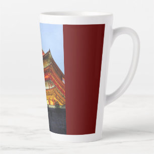 Drum Tower of Xi'An Latte Mug