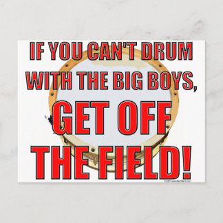 Drum With The Big Boys 2 Postcard