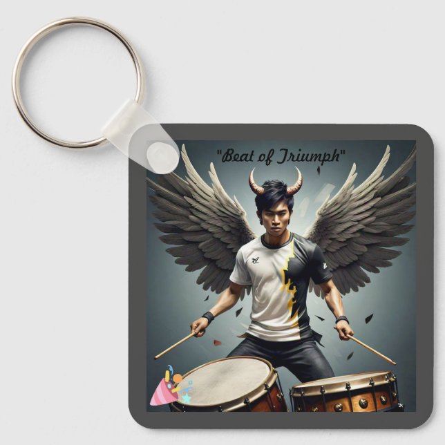 "Drumbeat of Success" Key Ring (Front)