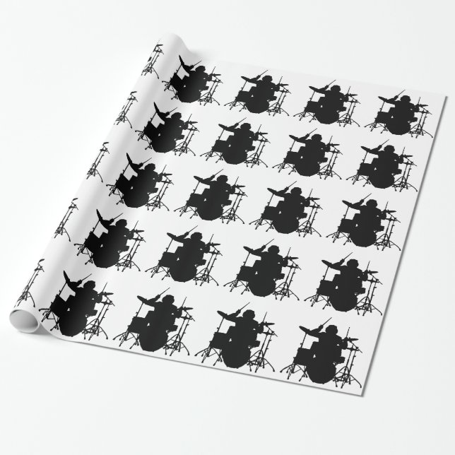 drumer.png wrapping paper (Unrolled)