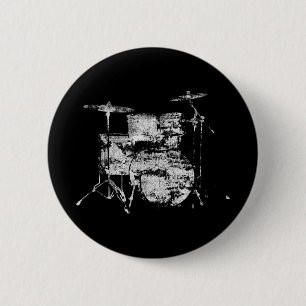 drumkit 6 cm round badge