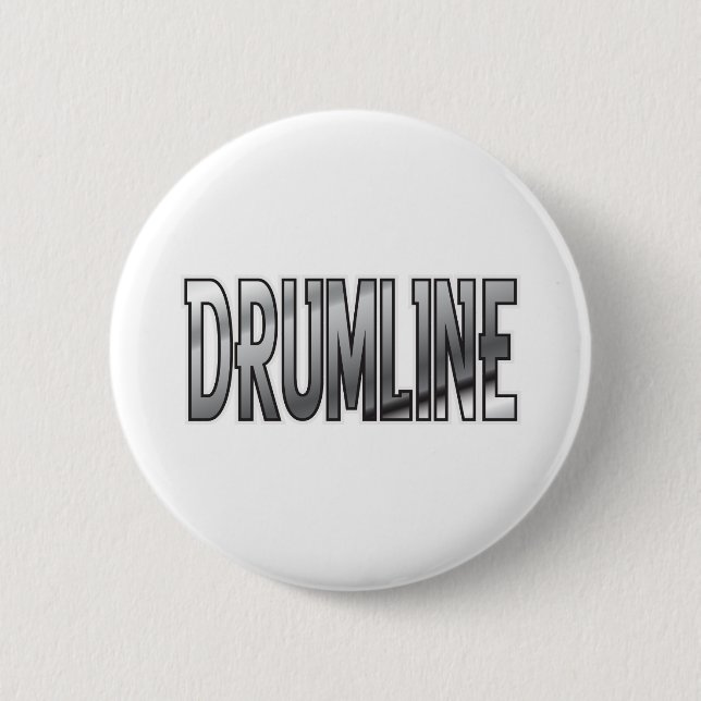 Drumline Chrome 6 Cm Round Badge (Front)