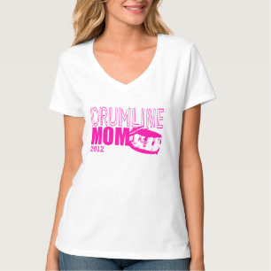 Drumline Mum Pink with Date T-Shirt