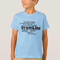 Drumline Word Cloud Black Text