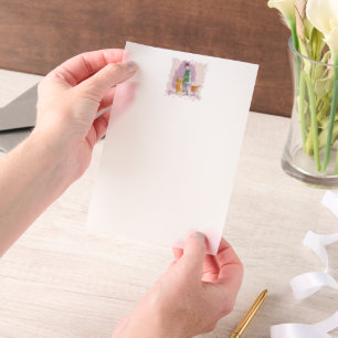 Drummer 1 white vellum papers invitations