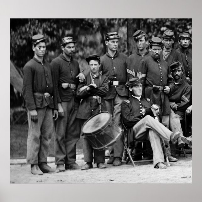 Drummer, 93rd New York Infantry Company C Poster (Front)