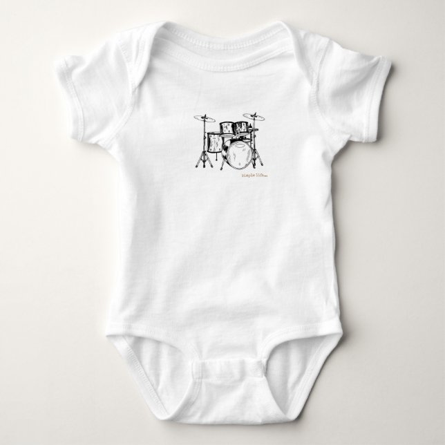 Drummer baby bodysuit (Front)