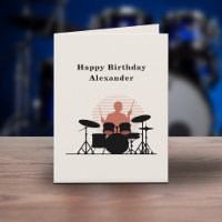 Drummer Birthday Card