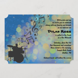 DRUMMER BOY  Bar Mitzvah Invitation